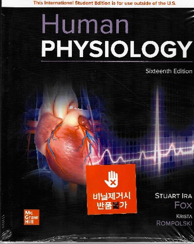 Human Physiology (16th)  (외국도서) (번역서 있음 : Fox 인체생리학(16판)) / 9781260597660