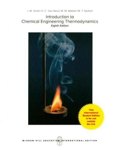 Introduction to Chemical Engineering Thermodynamics 8/E / 9781259921896