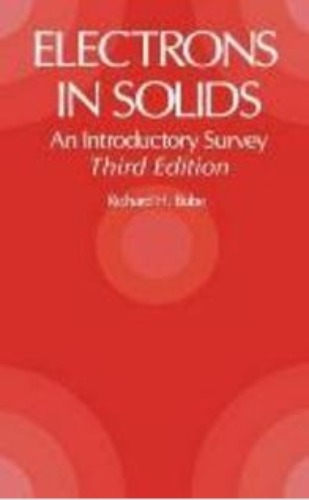 Electrons in Solids (Revised) An Introductory Survey 3/E  (외국도서) / 9780121385538
