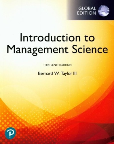 Introduction to Management Science 13ed (외국도서) (번역본 있음  :  Taylor 경영과학 제13판 )/ 9781292263045