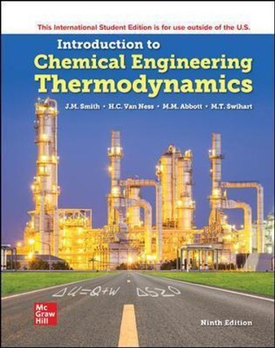 Introduction to Chemical Engineering Thermodynamics   9ed ( 번역본 있음 : 화학공학 열역학 9판) / 9781260597684