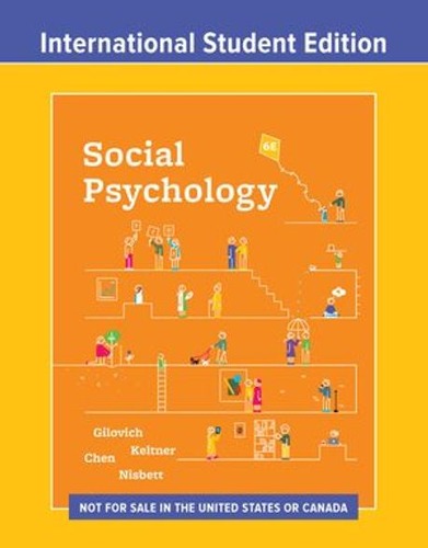 Social Psychology 6th Edition (Recommended, not required) (외국도서) / 9781324045595